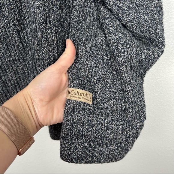 Columbia Knit Sweater Gray Sz L - Picture 5 of 6